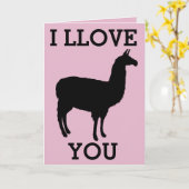 Ik hou van je LLAMA KAARTEN (Gele Bloem)