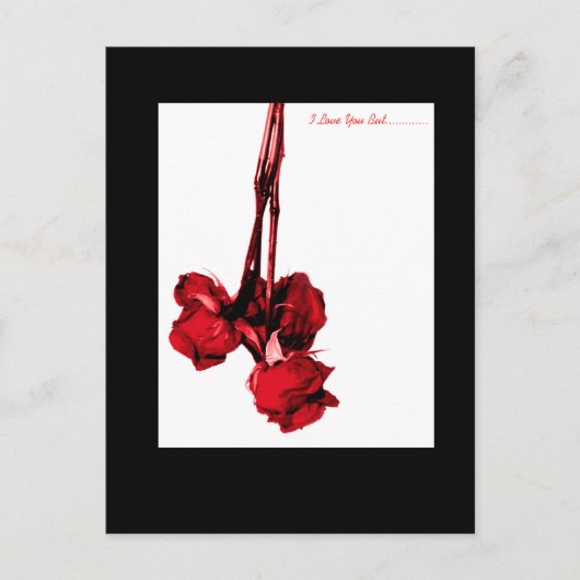 Ik hou van je, maar............. briefkaart (Voorkant)