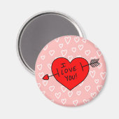 Ik hou van je! magneet (Voorkant / Achterkant)
