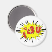 Ik hou van je magneet (Voorkant / Achterkant)