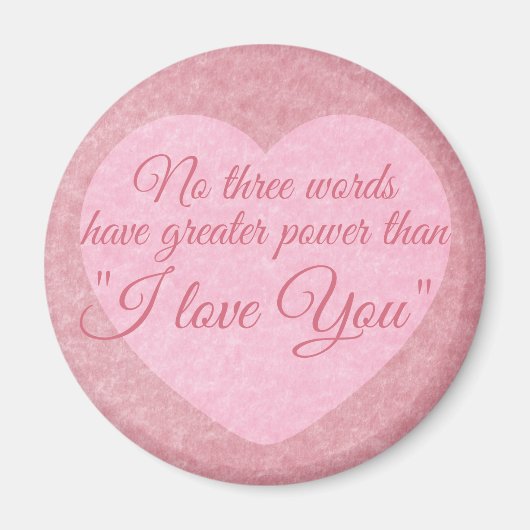 "IK HOU VAN JE" magneet (Voorkant)