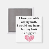 Ik hou van je magneet (Voorkant / Achterkant)