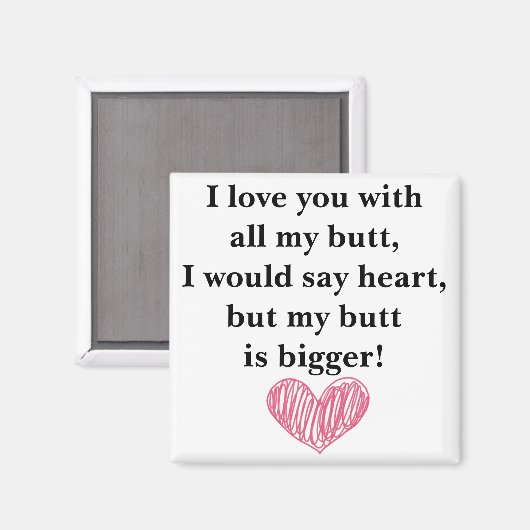Ik hou van je magneet (Voorkant / Achterkant)
