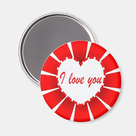 Ik hou van je magneet (Voorkant / Achterkant)