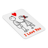 Ik hou van je magneet - Cute Couple (Rechterzijde)