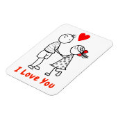 Ik hou van je magneet - Cute Couple (Linkerzijde)