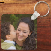 Ik hou van je mam, aangepaste foto sleutelhanger m (Achterkant)