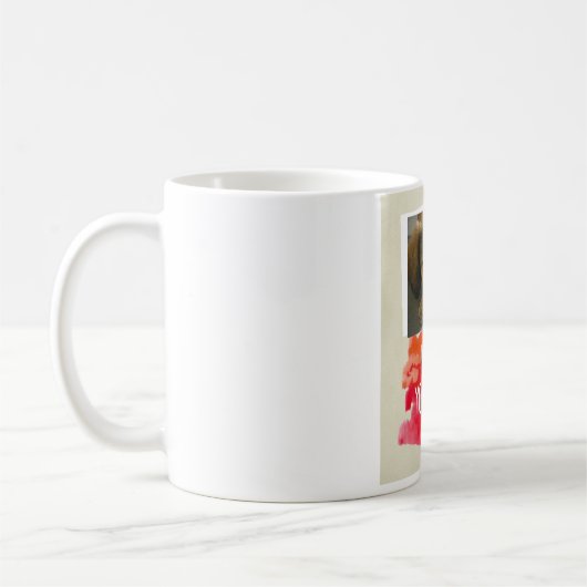 Ik hou van je mam Aangepaste hond Foto Mok (Links)