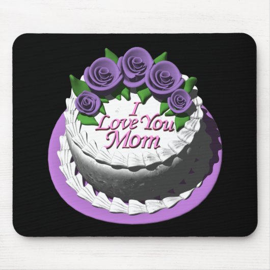 Ik hou van je mam Cake Muismat (Voorkant)