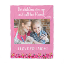 Ik hou van je mam Christelijke Bijbel Verse Roze