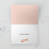 Ik hou van je, mam | Eenvoudige typografische Moed Kaart (Binnen)