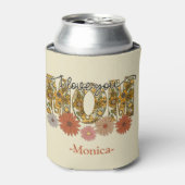 Ik hou van je Mam  Flowers Blikjeskoeler (Blikje Voorkant)