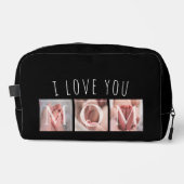 Ik hou van je mam foto zwart toilettasje (Voorkant)