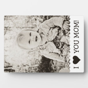 Ik hou van je mam fotoplaat