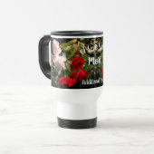 Ik hou van je mam, gepersonaliseerde Rozen Reisbeker (Voorkant links)