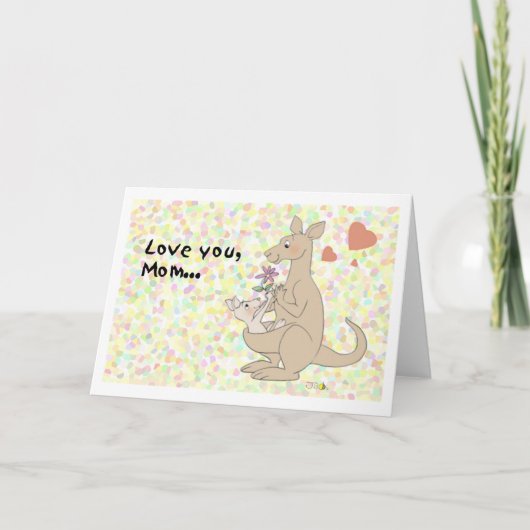 Ik hou van je, mam... kaart (Voorkant)