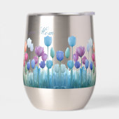 Ik hou van je Mam Kleurrijke Tulpen (Links)