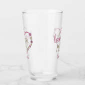 Ik hou van je mam Moederdag Birthday, gepersonalis Glas (Rechts)