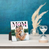 Ik hou van je mam roze harten typografie foto fotoplaat (Insitu)