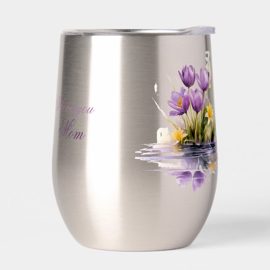 Ik hou van je Mam Spring Crocuses en Lily (Links)