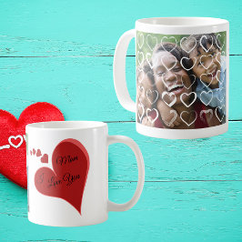 Ik hou van je Mam Valentijnse Mok cadeau Koffie