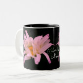 Ik hou van je mam White Daisy Personalized Tweekleurige Koffiemok (Voorkant links)