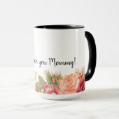 Ik hou van je mama! | Afro Puffs Girl | MOEDERDAG Mok (Voorkant rechts)