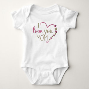 Ik hou van je mama Baby Jersey Bodysuit