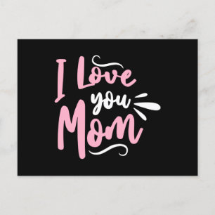 Ik hou van je mama briefkaart