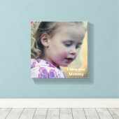 Ik hou van je mama canvas afdruk (Insitu (Houten vloer))