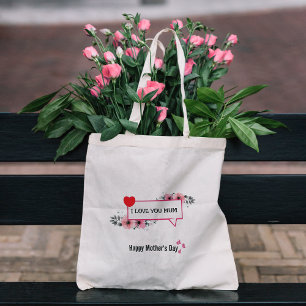 Ik hou van je mama Canvas tas