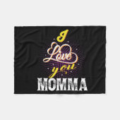 ik hou van je mama fleece deken (Voorkant (Horizontaal))