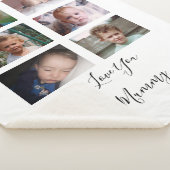 Ik hou van je mama foto's van kinderen sherpa deken (3/4)