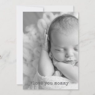 Ik hou van je mama gelukkige Moederdag FOTO van xo Notitiekaartje
