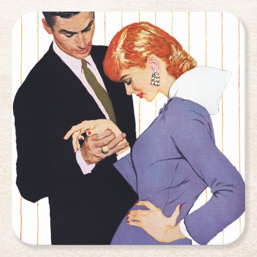 Ik hou van je, mama Girl 2 Kartonnen Onderzetters (Voorkant)