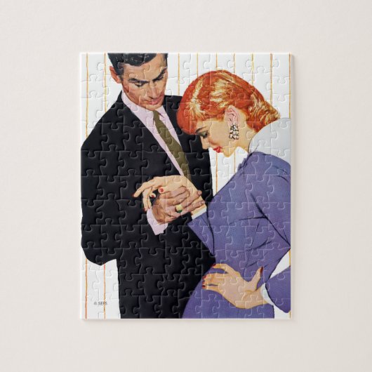 Ik hou van je, mama Girl 2 Legpuzzel (Verticaal)