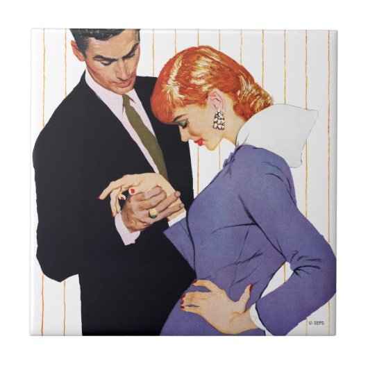 Ik hou van je, mama Girl 2 Tegeltje (Voorkant)