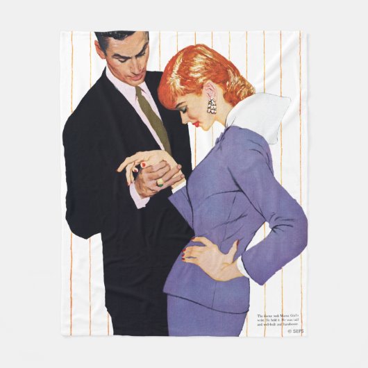 Ik hou van je, mama Girl Fleece Deken (Voorkant)