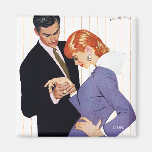 Ik hou van je, mama Girl Magneet (Voorkant)