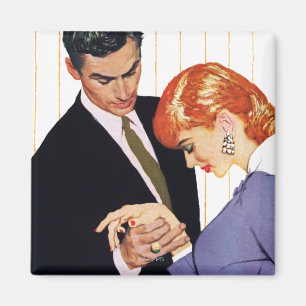Ik hou van je, mama Girl Magneet