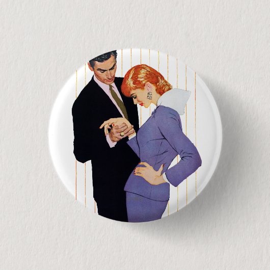 Ik hou van je, mama Girl Ronde Button 3,2 Cm (Voorkant)