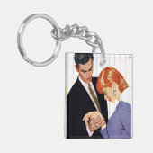 Ik hou van je, mama Girl Sleutelhanger (Voorkant Links)