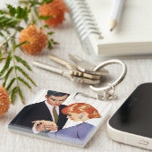 Ik hou van je, mama Girl Sleutelhanger (Voorkant Rechts)