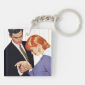 Ik hou van je, mama Girl Sleutelhanger (Achterkant)