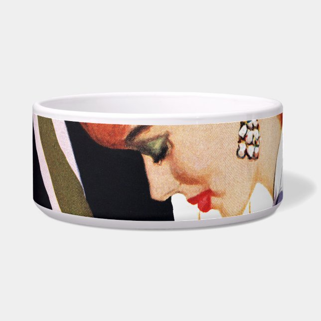 Ik hou van je, mama Girl Voerbakje (Voorkant)