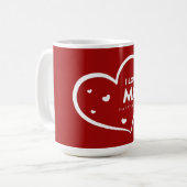 Ik hou van je mama Happy Moederdag Coffee Mok (Voorkant links)