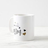 Ik hou van je, mama Heart Design Koffiemok (Voorkant links)