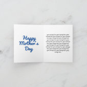 Ik hou van je mama Heart Word Art Moederdag Kaart (Binnen)