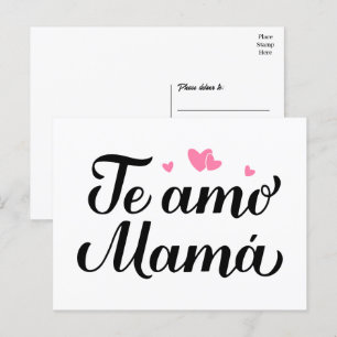 Ik hou van je, mama  Ik hou van je, moeder Spaanse Briefkaart