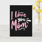 Ik hou van je mama kaart (Gele Bloem)